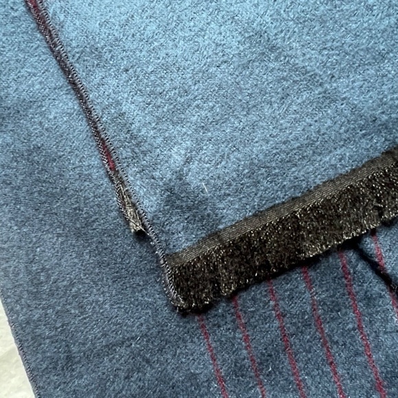 Steel & Jelly Scarf Striped FringeEdge Preppy Classy Formal Soft Warm Reverible - Picture 5 of 6